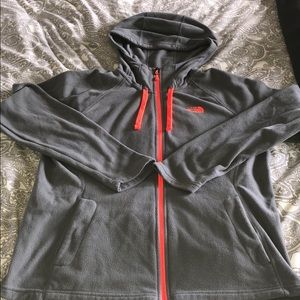 The North Face fleece zip up hoodie